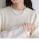 フロントメタルフックパールネックレス