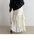 起毛レースティアードスカート