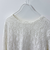 チュールレイヤードレースロンTシャツ