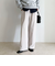 【セットアップ対応】パウダリーツイルイージーセミワイドパンツ