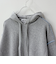 フード付き配色ステッチニットプルオーバー