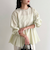 ペプラムシアーボリュームブラウス