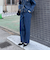 《セットアップ対応》ワイドテーパードデニムパンツ