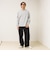 【BOY刺繍】裏グラデーション ヘンリーネック ロンT
