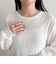 ラウンドヘムカットブラウス