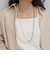 パールメタルフリーフックネックレス