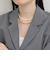 パールメタルフリーフックネックレス