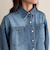 《セットアップ対応》デニムボウタイクロップドシャツ