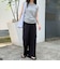 【4サイズ展開/リピーター続出！】とろみツイルストレートイージーパンツ