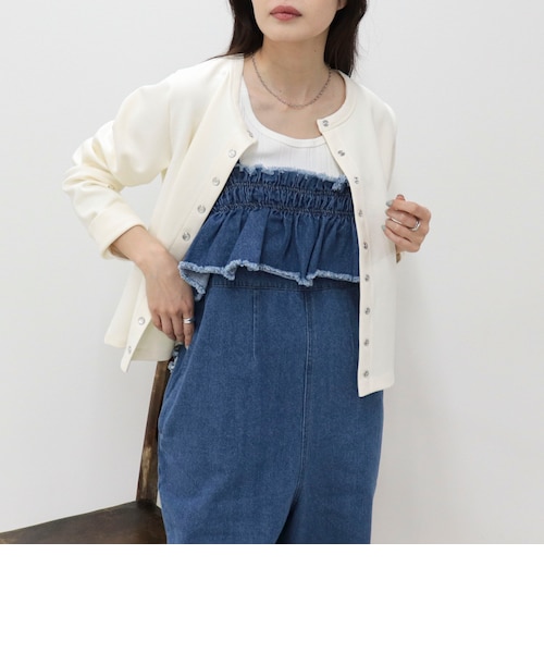 フリルデニムサロペット｜フレディ＆グロスターの通販｜&mall（アンド