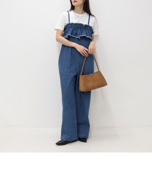 フリルデニムサロペット｜フレディ＆グロスターの通販｜&mall（アンド