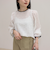 【大人気シリーズの最新作】バック釦配色ギャザーブラウス
