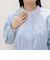クロップドバルーン前開きブラウス
