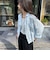 LINEN100 クロップドシャツ