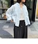 LINEN100 クロップドシャツ