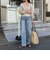 LINEN100 クロップドシャツ