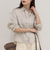 LINEN100 クロップドシャツ