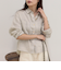 LINEN100 クロップドシャツ