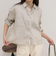 LINEN100 クロップドシャツ