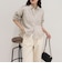 LINEN100 クロップドシャツ