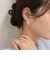 フェイクストーンチタンポストピアス