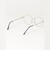 細メタルスクエアメガネ