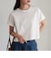 シルケットスムースクロップドTシャツ