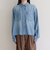 とろみデニムクロップドシャツ