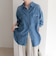 とろみデニムオーバーシャツ