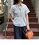 シャーリング半袖シャツ