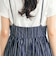 ストライプギャザーキャミワンピース