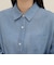 コットンボイルシアーデニムシャツ
