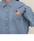 コットンボイルシアーデニムシャツ