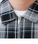 【軽羽織りにおすすめ】シアーチェック 半袖ZIPシャツ