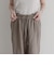 LINEN セミワイドリラクシーパンツ
