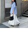 COTTONマチ付きギャザースカート