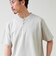 【抗菌防臭】ポンチ素材 ヘンリーネックTシャツ