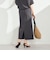 カットジョーゼットインゴムタイトスカート