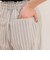 ストライプセミワイドタックパンツ