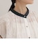 刺しゅうレースフレンチスリーブブラウス