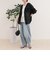 リネン混楊柳フーディシャツ