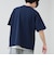 カットサッカー ハーフジップTシャツ