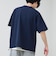 カットサッカー ハーフジップTシャツ