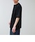 カットサッカー ハーフジップTシャツ