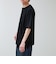 カットサッカー ハーフジップTシャツ