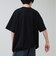 カットサッカー ハーフジップTシャツ