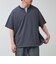 カットサッカー ハーフジップTシャツ