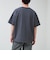 カットサッカー ハーフジップTシャツ