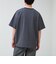 カットサッカー ハーフジップTシャツ