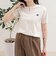 【昨年大人気！待望の再登場】ハートFR刺しゅうヘンリーネックTシャツ